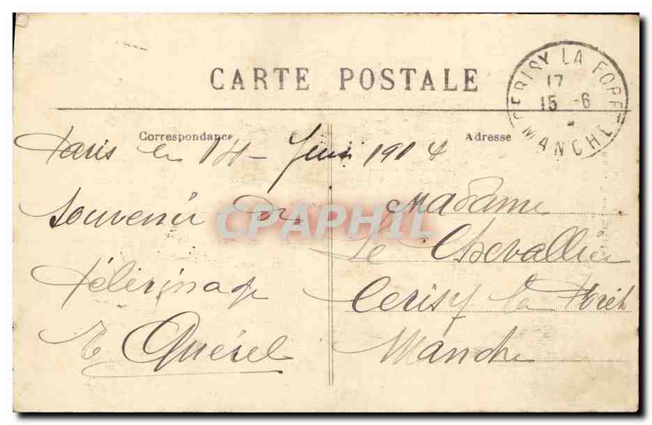 CPA Montmartre La Basilique du Sacre Coeur et la Savoyarde Cloche — Rückseite