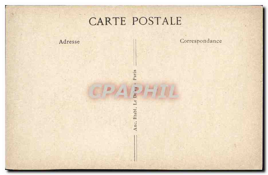 CPA Congres National de la Prud Homie Marie du Xlll me Arrondissement — Rückseite