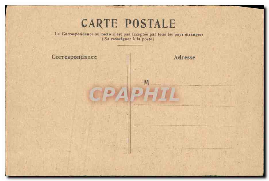 CPA Paris Le Palais de Justice et le Marche aux Fleurs — Verso
