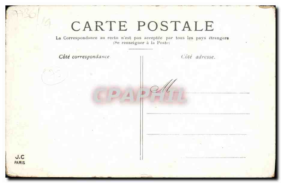 CPA Paris Le Palace du Palais Royal — Rückseite