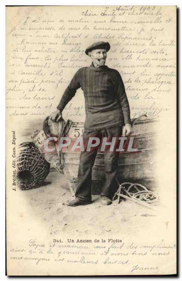 CPA Un Ancien de la Flotte muarin 