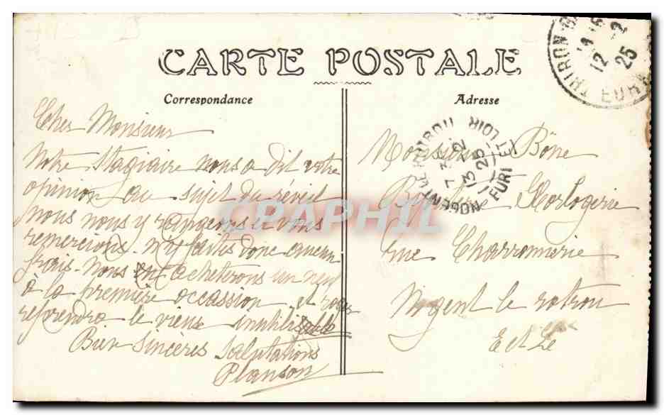 CPA Enfants a la plage  — Verso