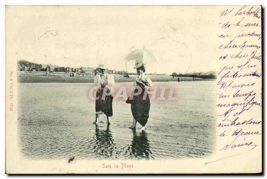 CPA Sam la Plage Femmes