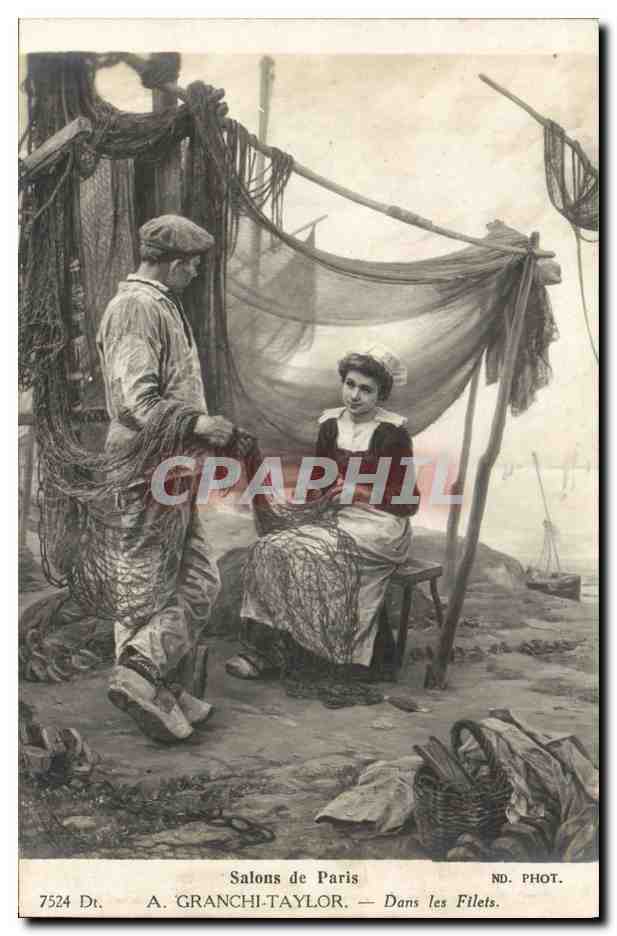 CPA Salons de Paris A Granchi Taylor Dans les Filets Peche