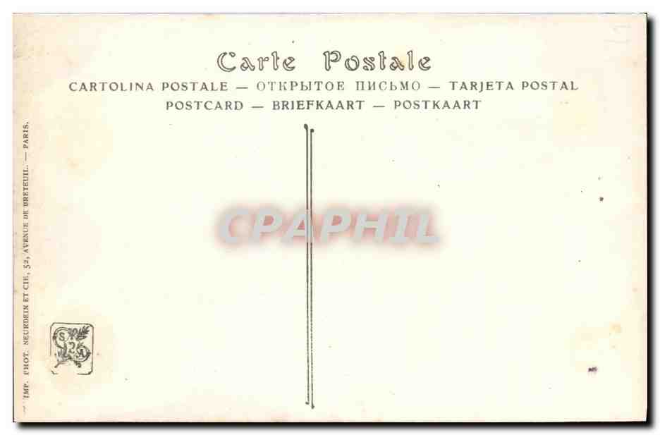 CPA Salons de Paris A Granchi Taylor Dans les Filets Peche — Verso