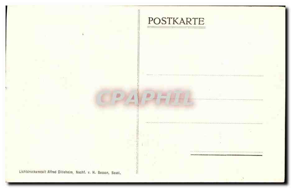 CPA Holbein Das heilige Anbendmahl Christ — Verso