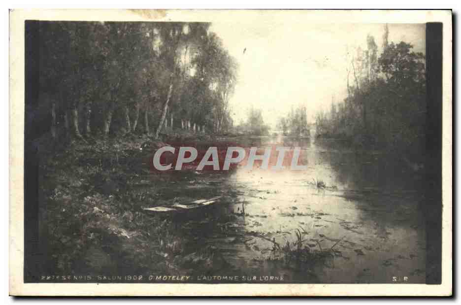 CPA Salon G Moteley L Automne sur L Orne