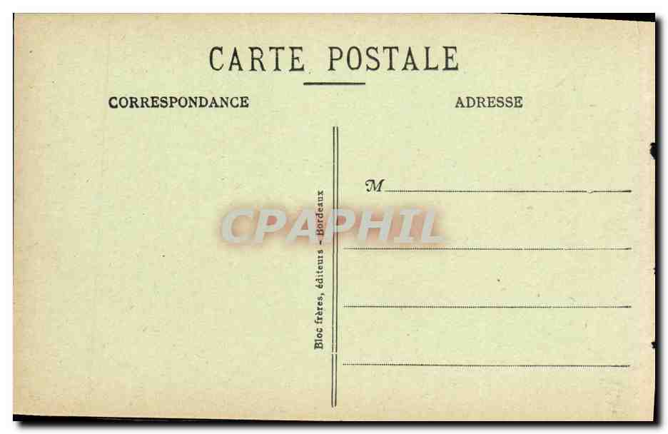 CPA Biarritz Vue generale de l Atalaye et du Port Vieux — Verso
