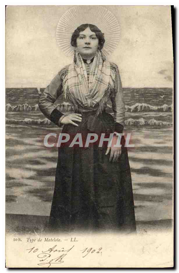 Mujer con aura — Tipo Matelote — LL. — 50B — 1902