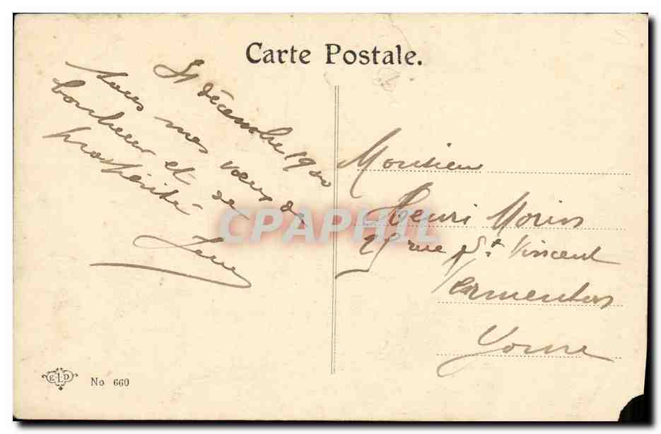 CPA Bonne et Heureuse Annee Gui — Rückseite