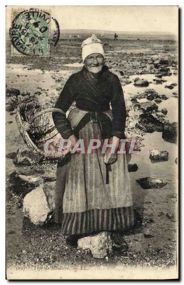 CPA Peche Type de Mouliere FEmme Folklore 