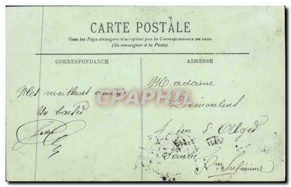 CPA Peche Type de Mouliere FEmme Folklore  — Rückseite