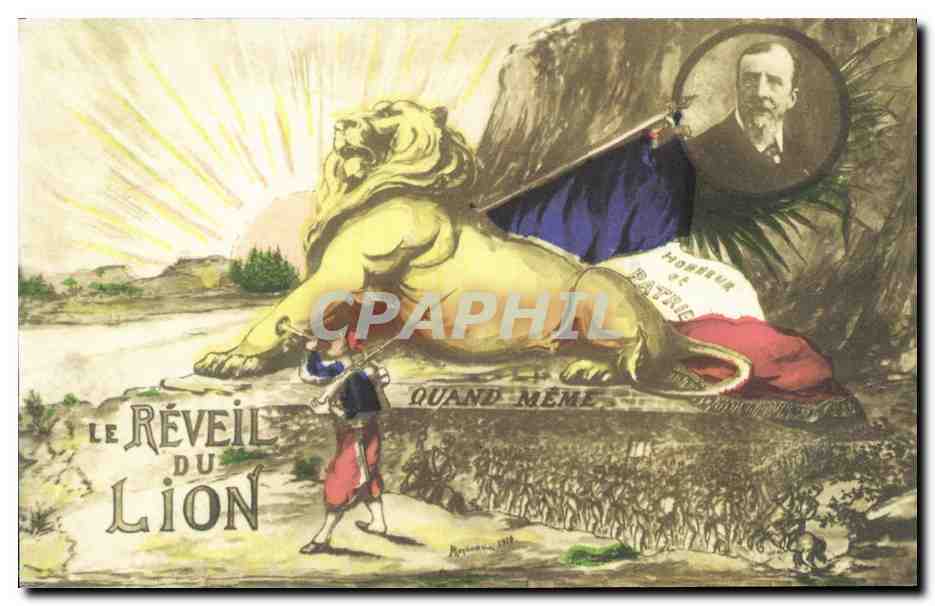 CPA Le Reveil Du Lion Quand Meme
