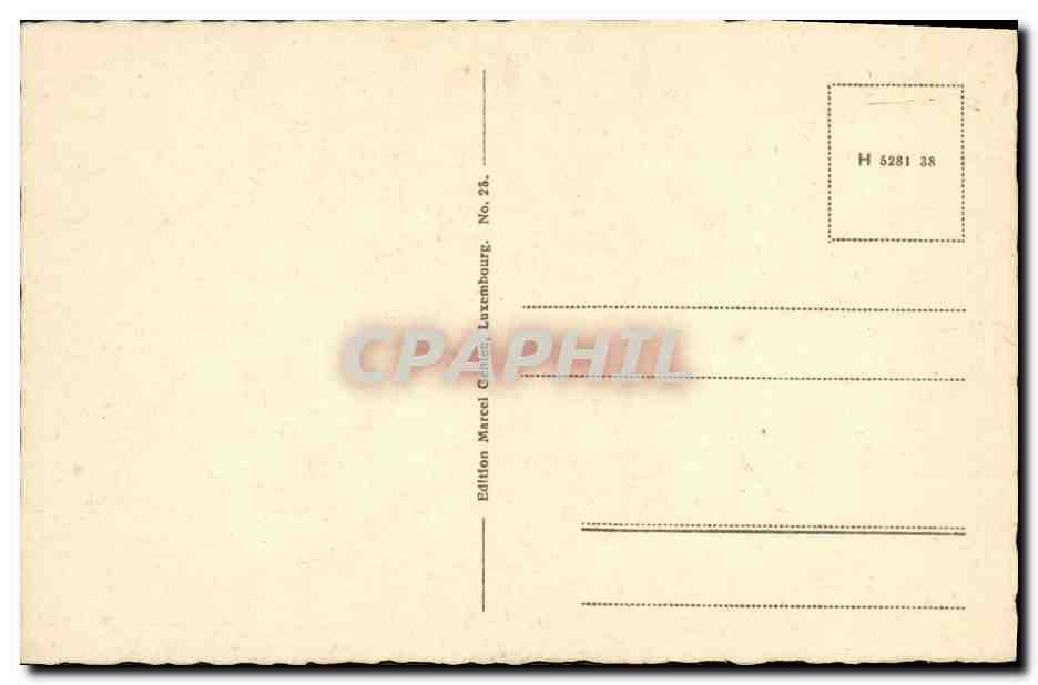 CPA Lxuembourg Viaduc et pont Adolphe  — Verso