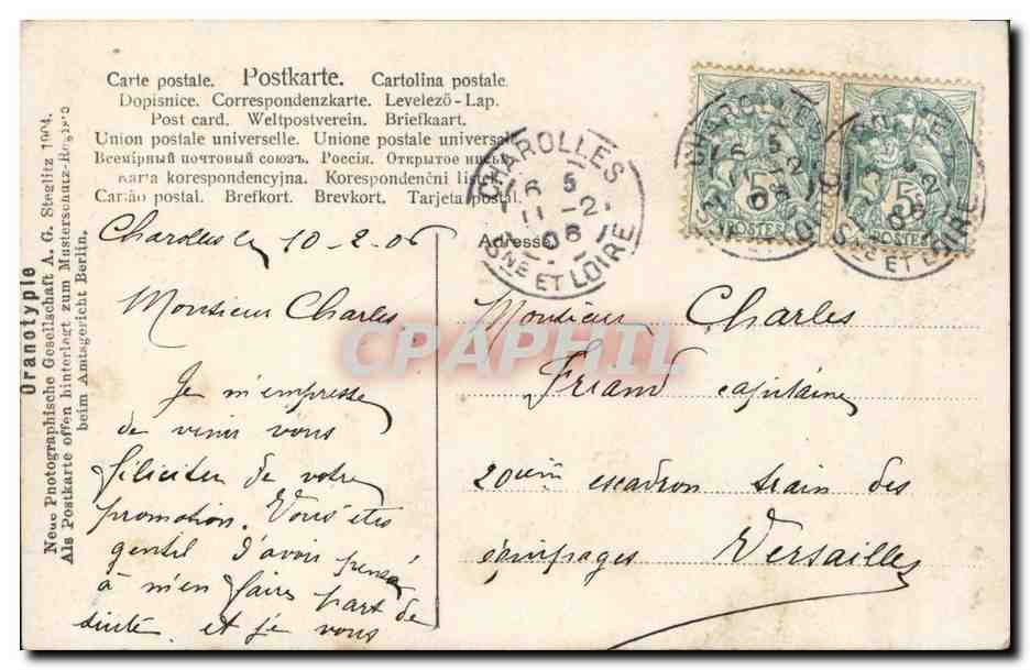 CPA Bonne Fete FEmmes Lutins — Rückseite