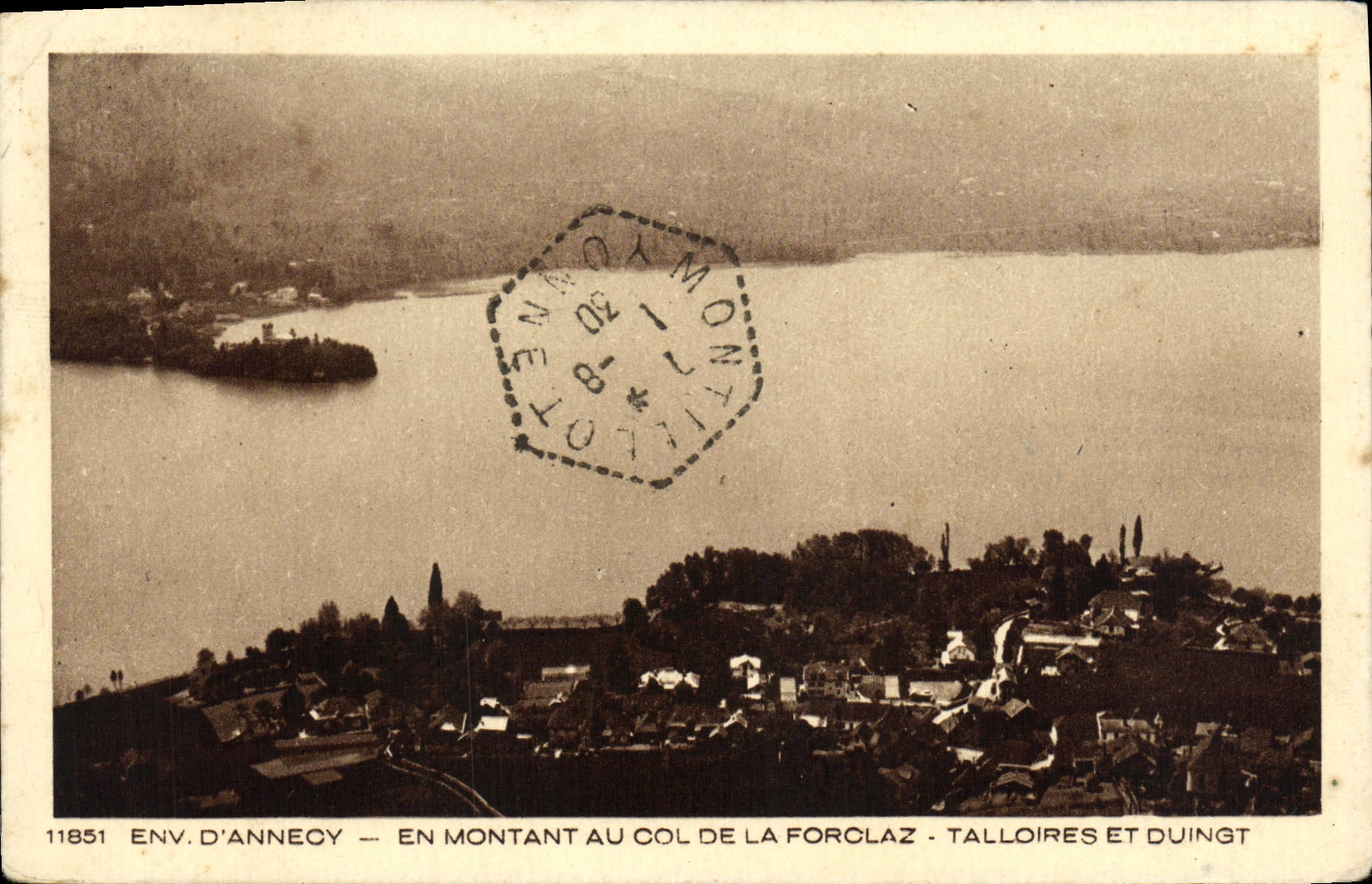 Env. d'Annecy — En montant au col de la Forclaz — Talloires et Duingt — n° 11851