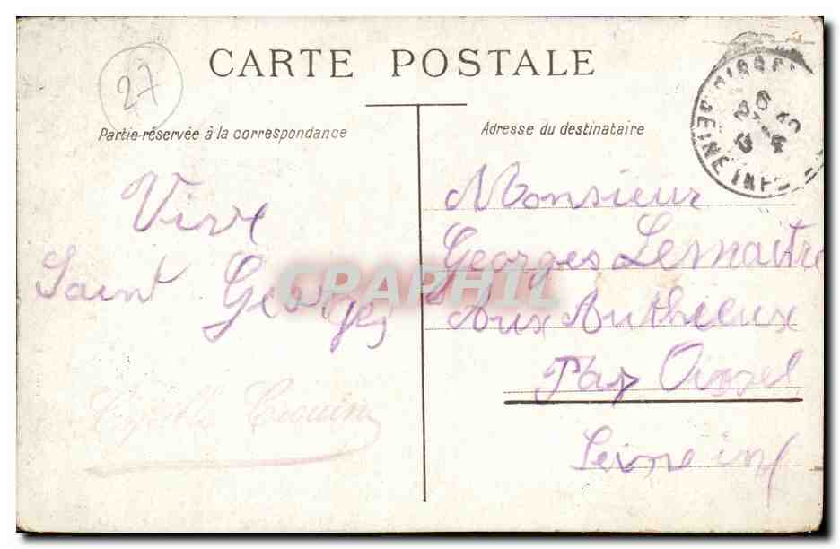 CPA Paysage dans les alpages — Verso