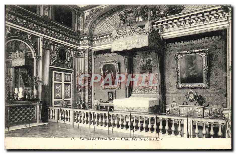 CPA Versailles Palais de Chambre de Louis XIV