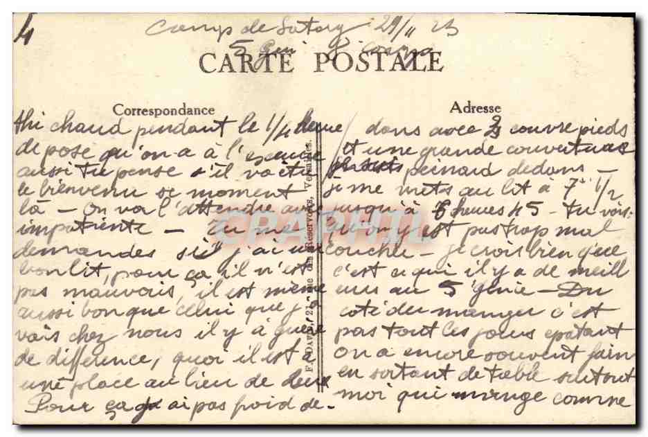 Versailles — Façade du Petit Trianon — B.P.I. n°29 — Verso