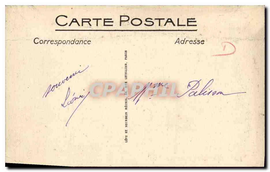 CPA Paris La Madeleine Automobile  — Verso