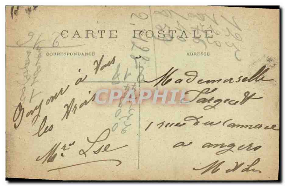 CPA Paris Eglise de la Madeleine La Premiere Pierre Ful Posee Par Louis XV — Verso