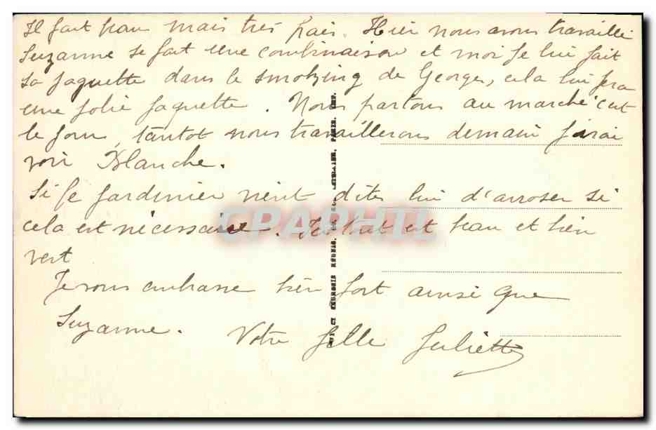 CPA Dijon Pare Darcy — Verso