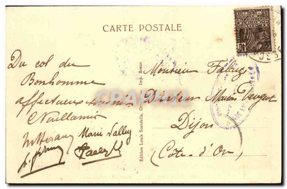 CPA Tete Des Faux Tranchees Francaises Militaria — Rückseite