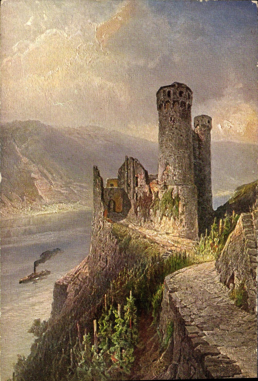 Ruine Ehrenfels — sur les rives du lac de Binger — éditeur CPAPHIL, n°102
