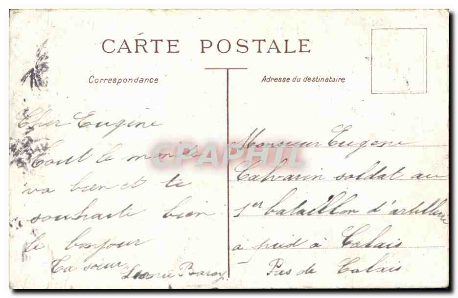 CPA Fantaisie Venise — Rückseite