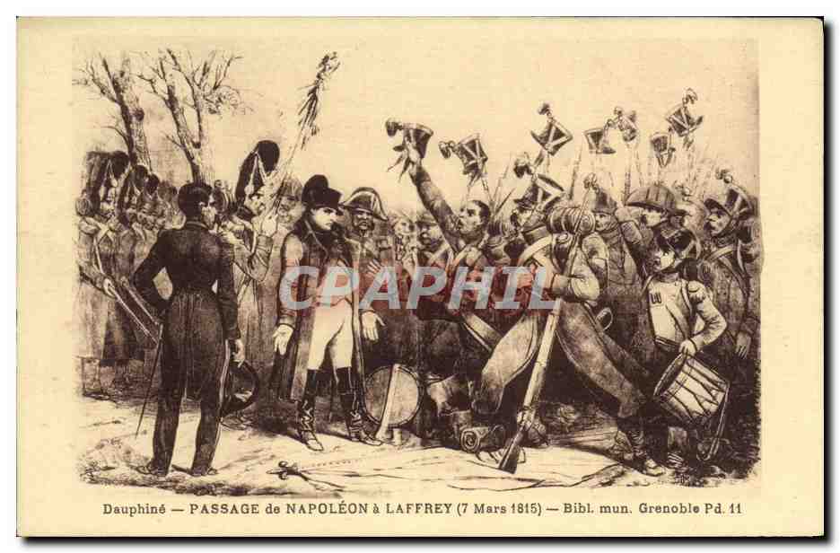 CPA Passage de Napoleon a Laffrey 7 mars 1815 Militaria