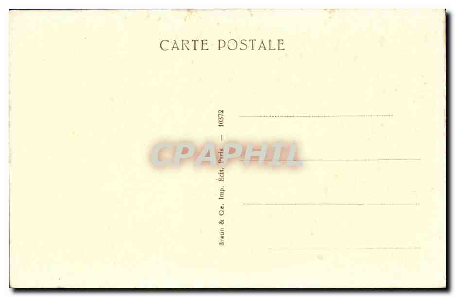 CPA Greuze La Cruche Cassee Musee du Louvre Paris  — Rückseite