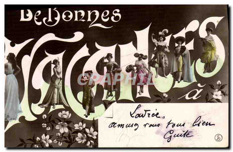 Elegante Frauen — Illustrierte Ansichtskarte — Verlag: De Bonnnes