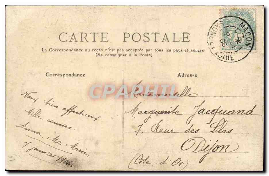 A Thousand Kisses — Decorative Postcard — CAG — Back