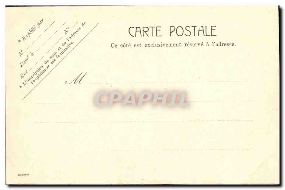 CPA Paris La Place de la Concorde Avee la Statue de Strasbourg — Rückseite