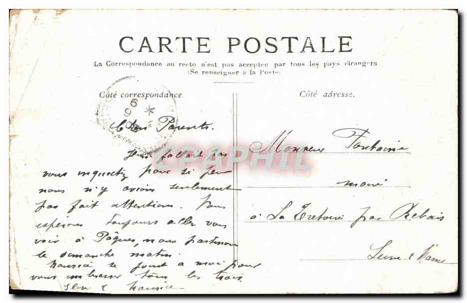 CPA Paris La Place De La Bastille Colonne de Juillet — Rückseite