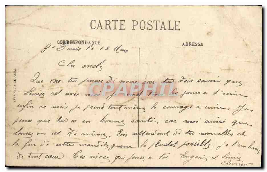 CPA Paris La Place de la Bastille et La Colonne De Juillet — Verso
