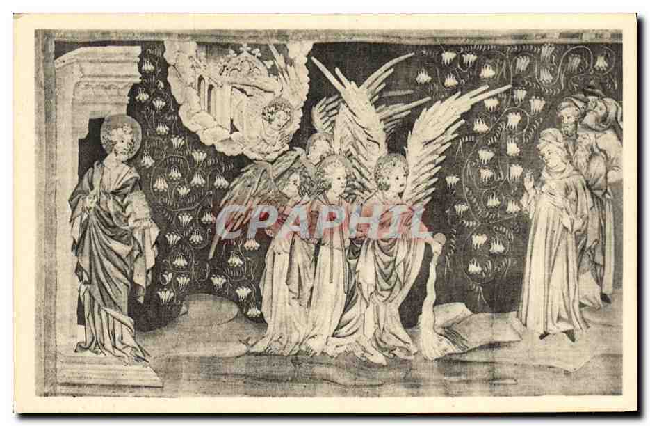 CPA Angers Musee des Tapisseries Apocalypse Les anges sortent du temple 