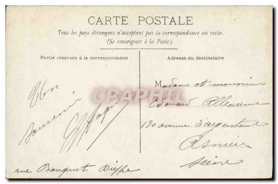 CPA Bonne Annee Enfant Bebe — Rückseite