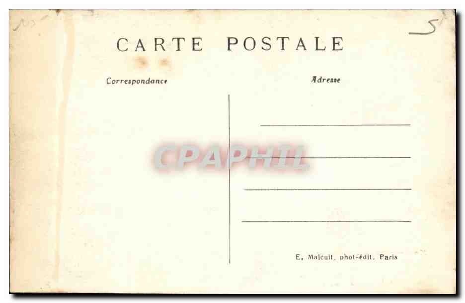 CPA a la memoire de JJ Rousseau — Rückseite