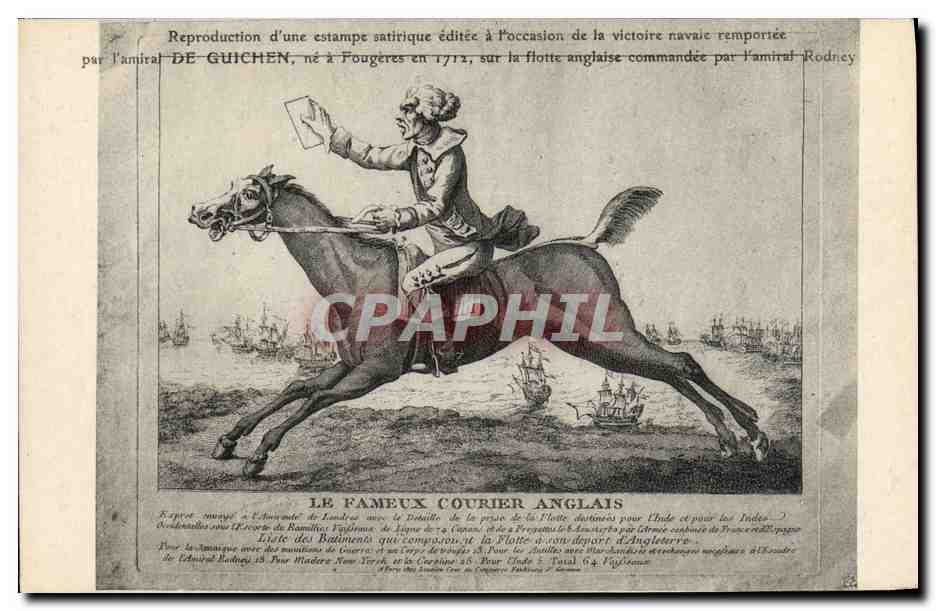 CPA Le Fameux Courier Anglais Cheval Poste 