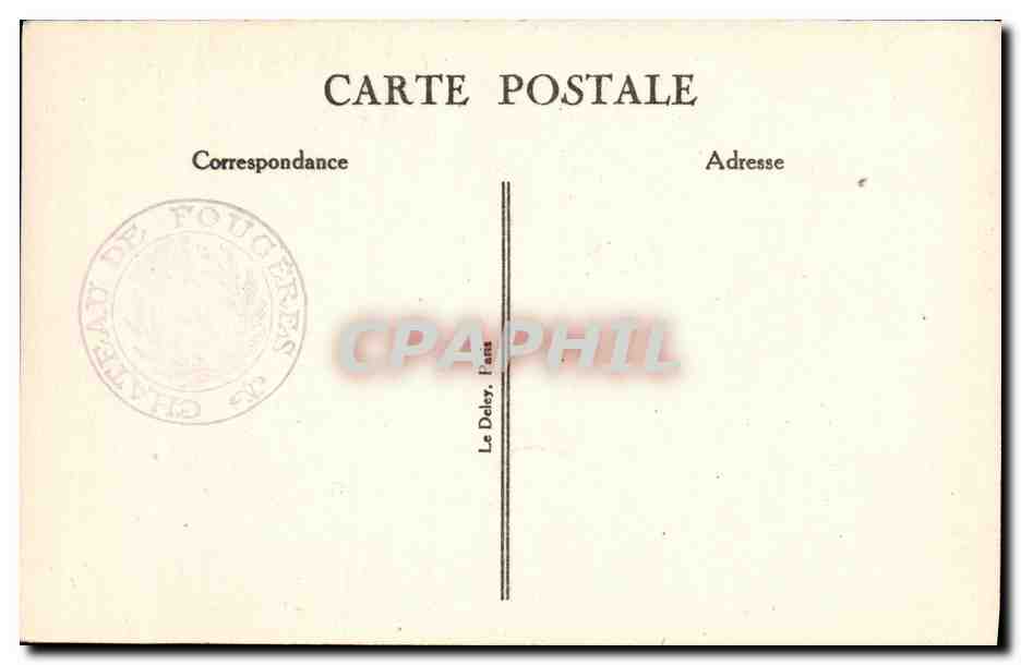 CPA Le Fameux Courier Anglais Cheval Poste  — Rückseite