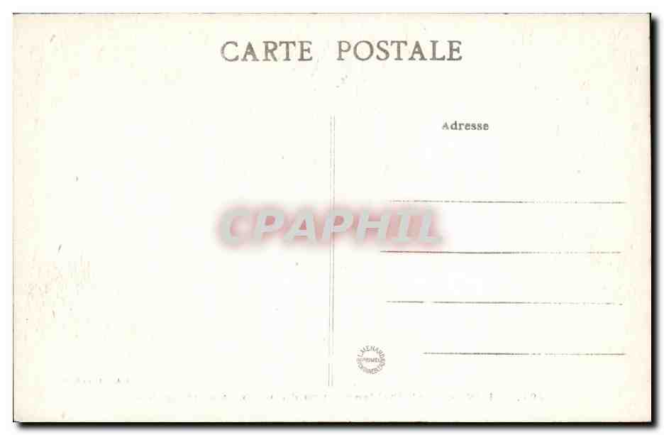CPA Palais de Fontainebleau Cour des Adieux Allee des ministres — Rückseite