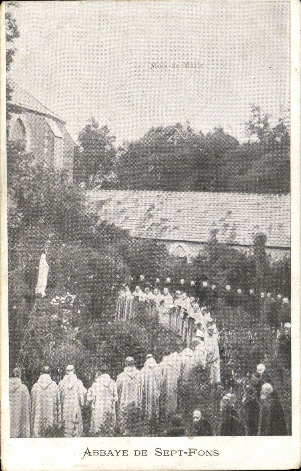 CPA Abbaye De Sept Fons Moines Mois de Marie