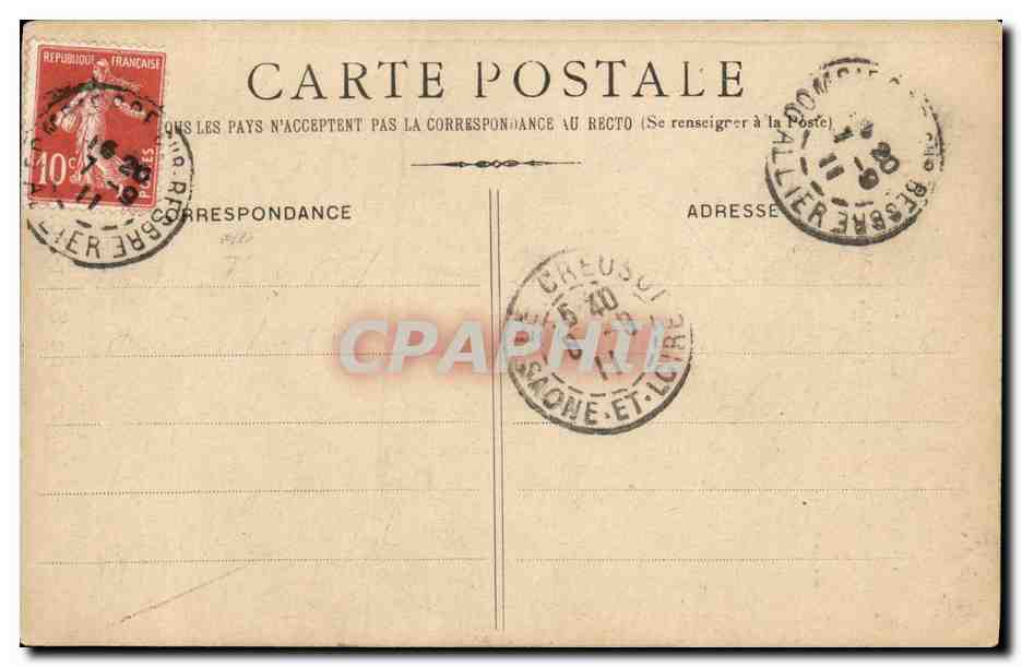 CPA Abbaye De Sept Fons Moines Mois de Marie — Rückseite