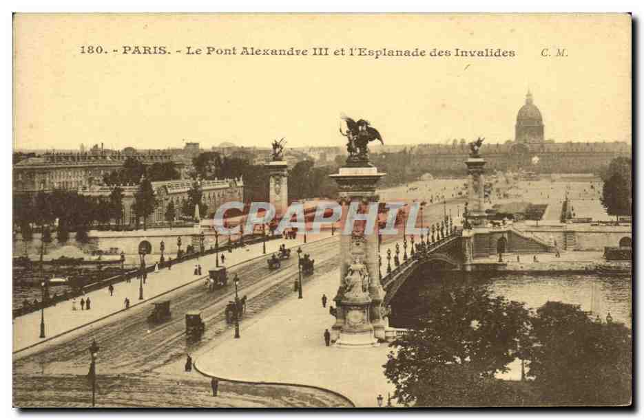 CPA Paris Le Pont Alexandre III et l Esplanade Des Invalides