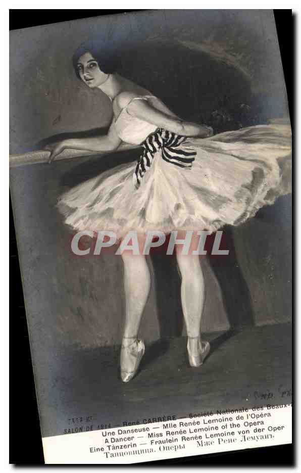 CPA Une Danseuse Mlle Renee Lemoine De L Opera