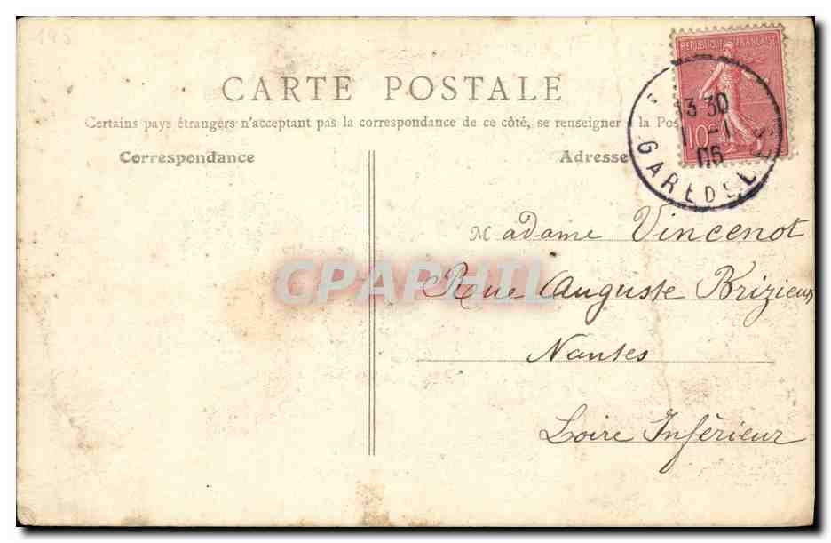 Le Shah de Perse aux Cristalleries de Baccarat, Paris — 22 Juillet 1905 — Verso