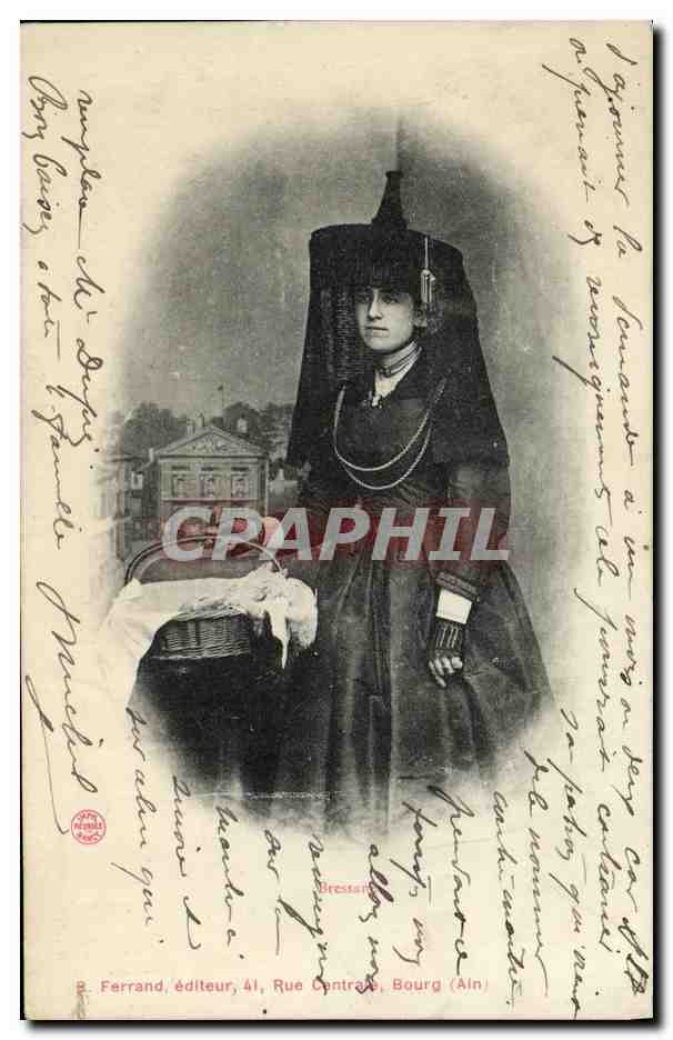 CPA Folklore Bressane Costume