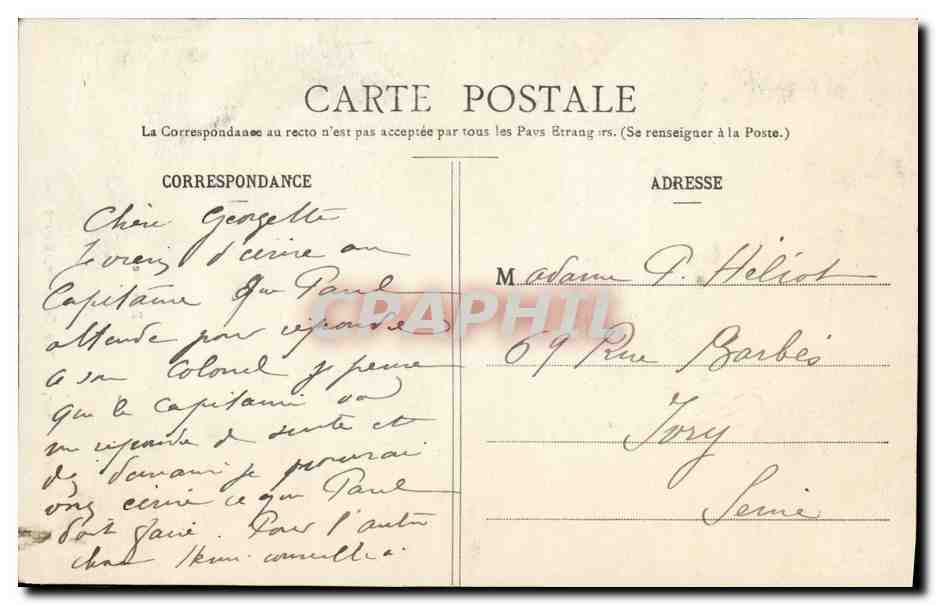 CPA Folklore Bressane Costume — Verso