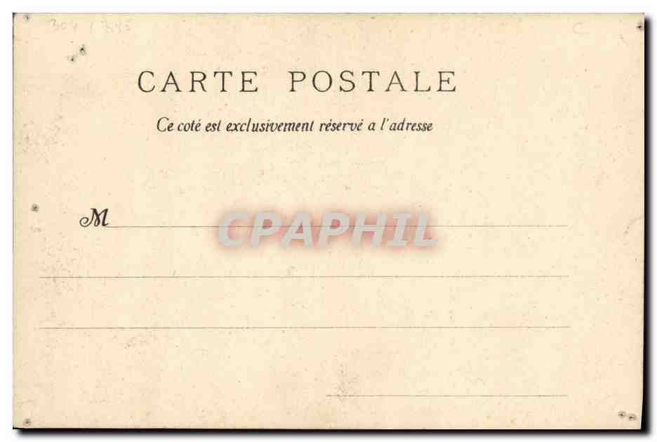 Paris — Visite du roi d'Italie et du président de la République française — Édition Franck Lefort, gravure G. Montesquieu, Paris, 1903 — Rückseite